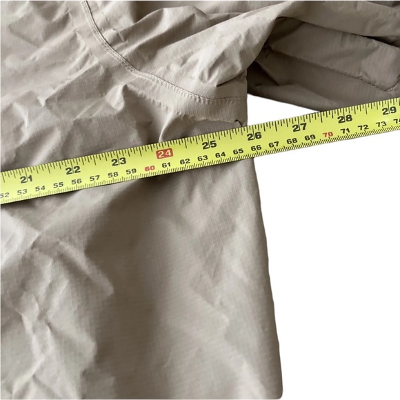 Dutch Bros Coffee Khaki Full Zip Up Rain Jacket MEDIUM + XXL Excellent Unisex - Picture 10 of 15